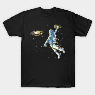 Astronaut Space Basketball Slam Dunk T-Shirt